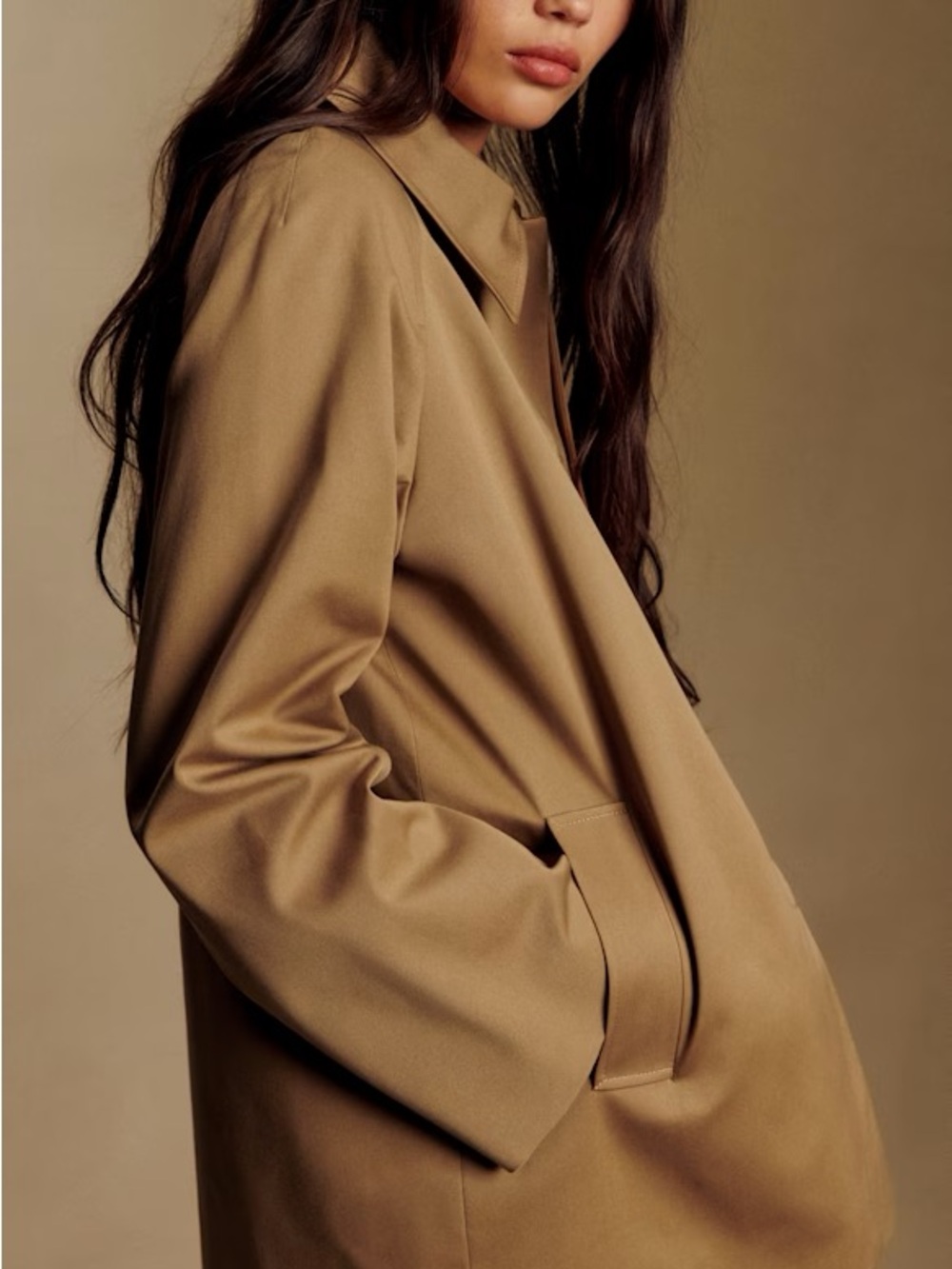 NWT Sezane Carter Short Trench, size 6 - Picture 6 of 7
